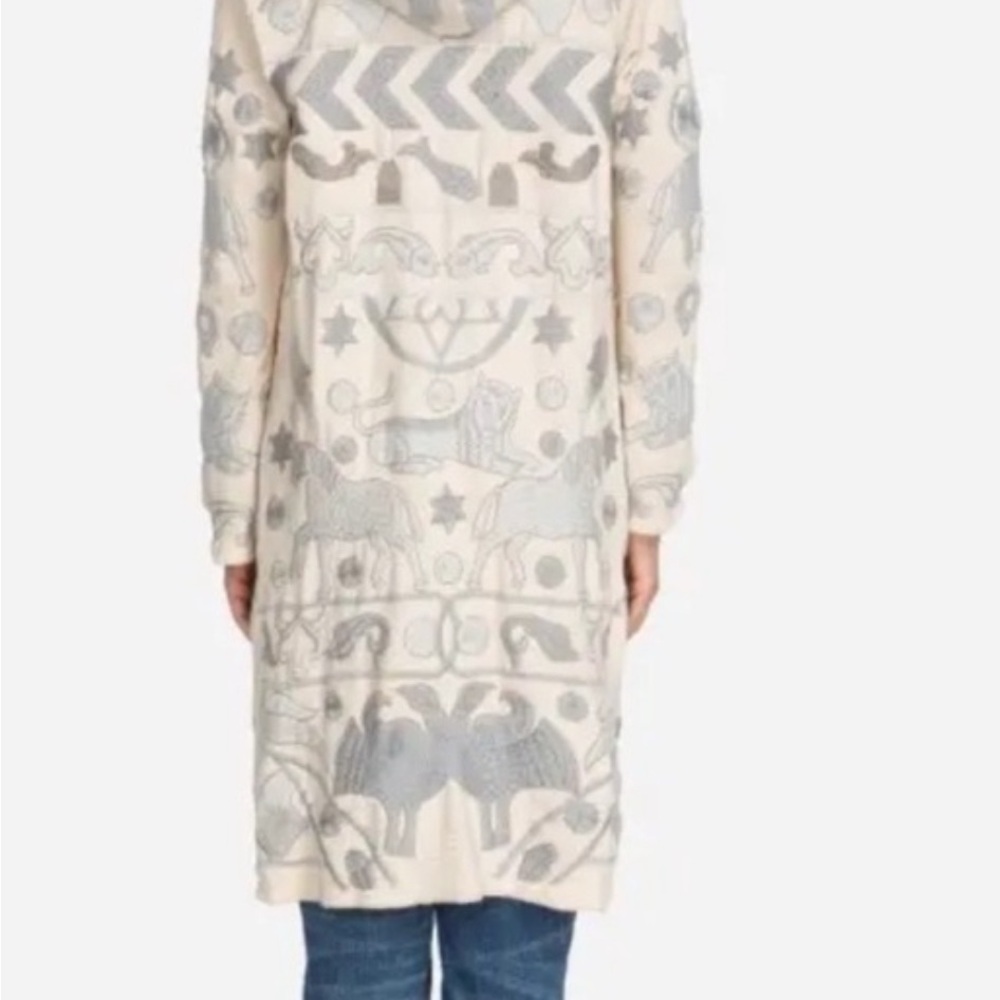 Johnny Was RARE Filone Embroidered Animal Patterned Cardigan Duster Coat - Picture 4 of 17